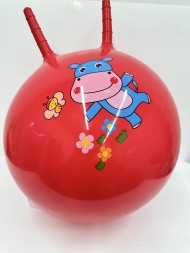 Мяч резиновый рожки 55см (80)