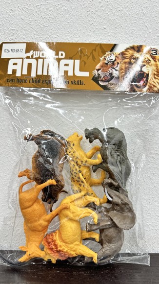 резиновые дикие животные