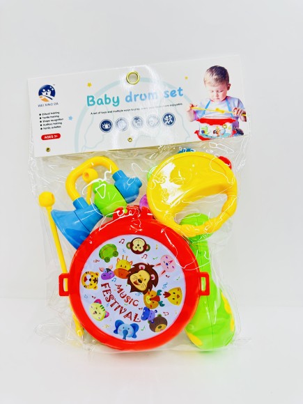 НАБОР БАРАБАН И ПОГРЕМУШКИ