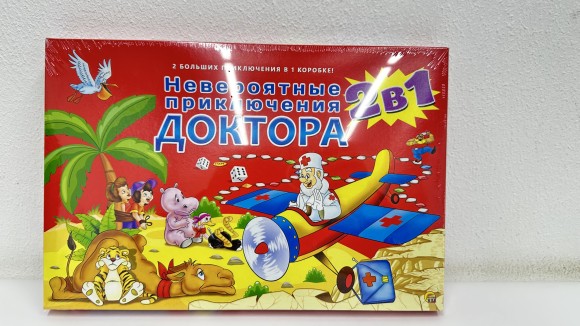 Настольная игра 2 в 1. НЕВЕРОЯТНЫЕ ПРИКЛЮЧЕНИЯ ДОКТОРА (Арт. ИН-7912)