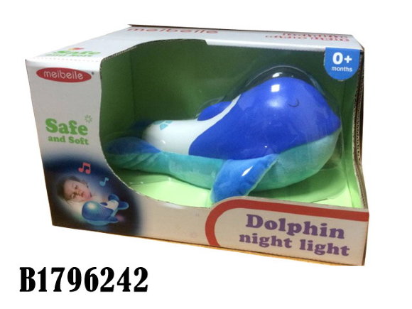 Развивающая игрушка в виде дельфина /свет звук/ (24)